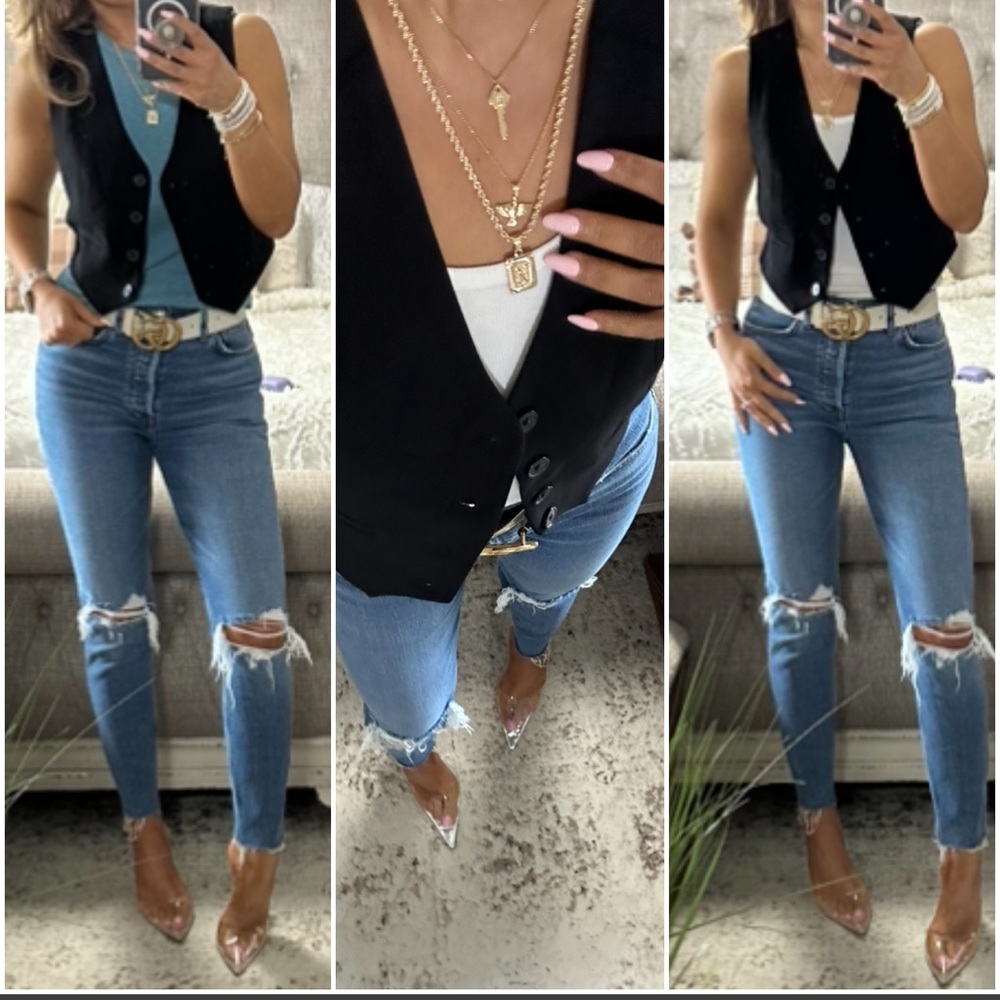 New✨Gorgeous spring button vest - Picture 8 of 9